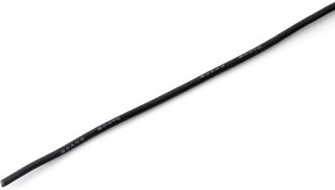 Silikonski vodnik MSP 0,5 mm² (20 AWG) črn 1 m - 1 kos
