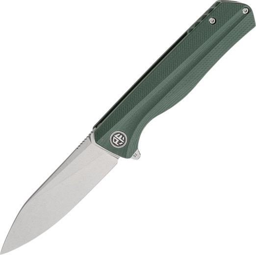 Petrified Fish Forward PF818 pocket knife 9 cm, stonewash, green G10