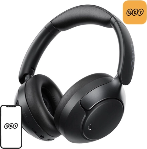 brezžične slušalke QCY H3 Pro ANC – črna