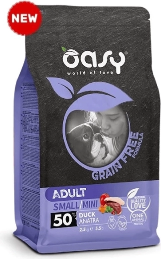 Oasy Grain Free Adult Small/Mini raca 2,5 kg