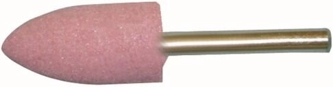 Olivno brusno teleso 20 × 40 mm s steblom 6 mm – zrno 60