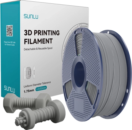 Sunlu ABS visokohitrostni filament – siv, 1,75 mm, 1 kg