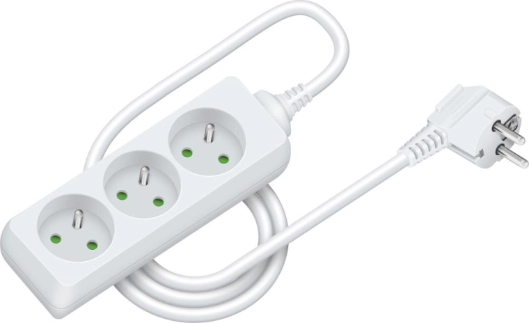 RETLUX extension cord with 3 sockets, 1.5 m