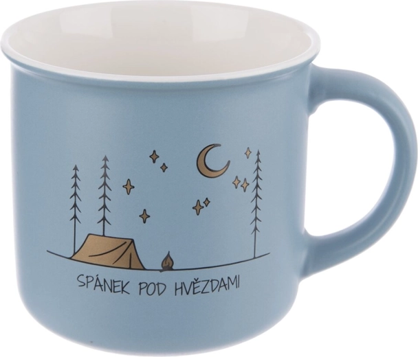 Porcelanasta skodelica Potovanja CZ 0,4 l modra