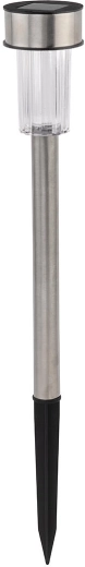 Sončna vrtna svetilka iz nerjavečega jekla z belo LED