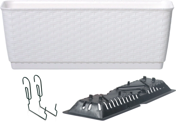 Korito z kljukami RATOLLA 40 cm belo