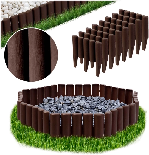 Plonos vrtni robnik 2,2 m, rjav