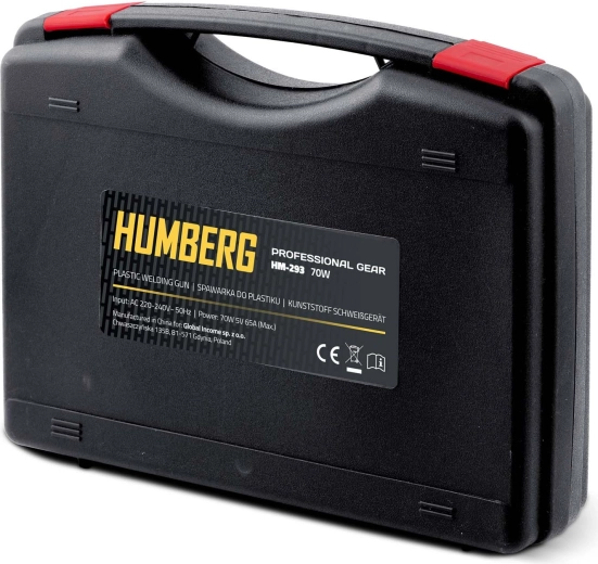 Praktičen komplet v čvrstem kovčku