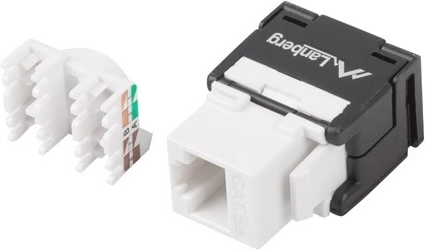 Keystone modul RJ45 UTP kat. 5e brez orodja, 180° za vgradne doze
