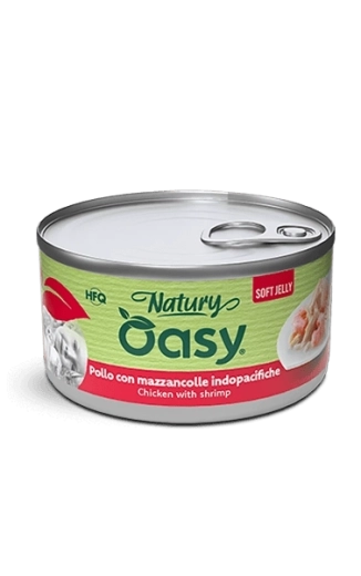 Oasy Natury mehki žele piščanec s kozicami 85 g