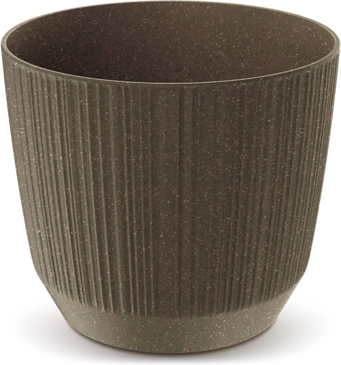 Cvetlični lonec Ryfo Eco Wood 14,6 cm – kavna