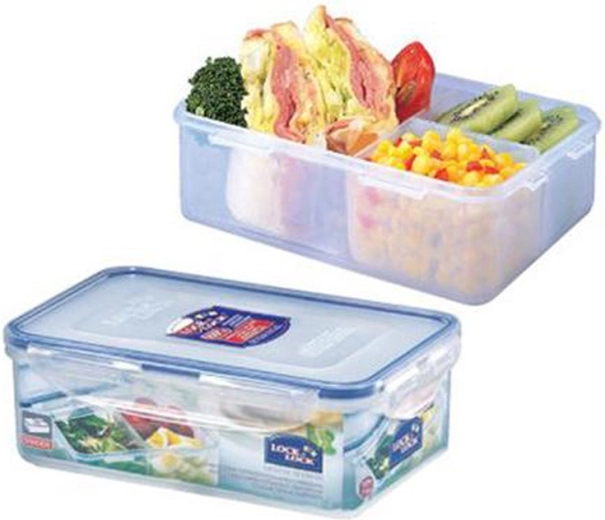Posoda za živila LOCKnLOCK, 3 predelki, 1 l, zrakotesna in vodotesna