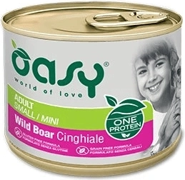 Oasy One Protein pašteta za odrasle pse Small/Mini – divji prašič 200 g