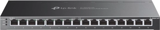 TP-Link JetStream TL-SG2016P pametno gigabitno stikalo s 16 vrati (8× PoE+)