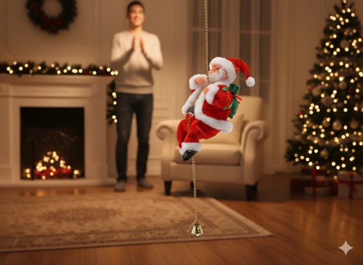 Gibljiva božična dekoracija, ki navduši na prvi pogled