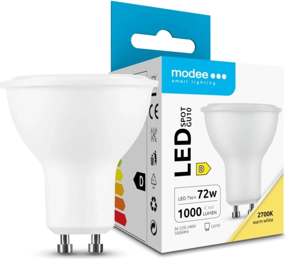 LED točkovna žarnica 7 W GU10 toplo bela 1000 lm MODEE