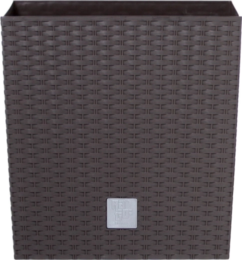 Cvetlični lonec Rato Low z vložkom 20 × 20 × 20,2 cm, umbra