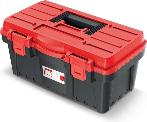 EVO kovček za orodje brez predelkov, rdeč