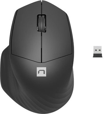 Brezžična miška Natec Siskin 2 z Bluetooth 5.0 in 2,4 GHz črna