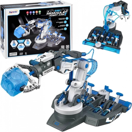 Hidravlično robotsko roko 3v1 komplet za otroke 8+ 220 delov