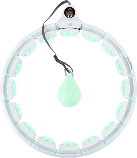 Masažni pametni obroč z utežjo in števcem HMS – zelena