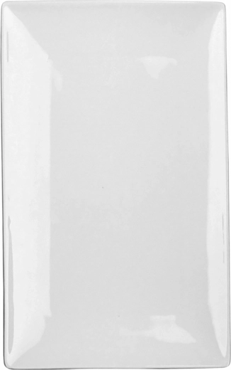 Pravokoten porcelanast servirni pladenj Regular 31 cm, krem