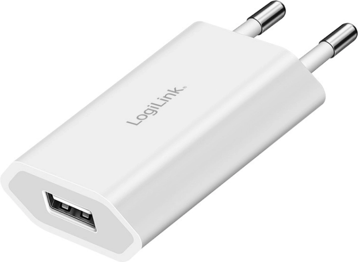 Omrežni polnilec USB‑A 5 W (5 V/1 A) LOGILINK