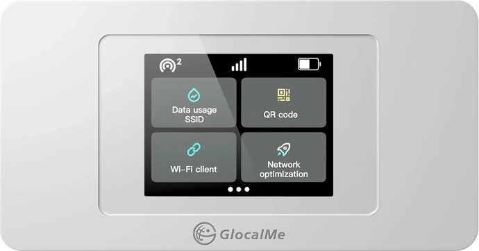 Prenosni 4G/LTE Wi‑Fi usmerjevalnik GlocalMe Duoturbo s Cloud SIM