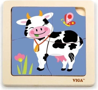 Lesene puzzle kravička Viga