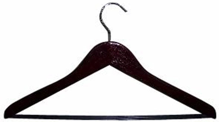 Lesena obešalna kljukica za oblačila mahagonij 44,5 × 23 × 1 cm