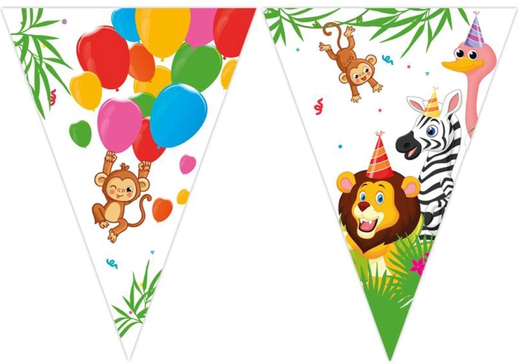 Paper Triangle Banner Jungle