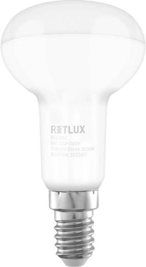 RETLUX R50 E14 8 W LED reflector bulb, warm white