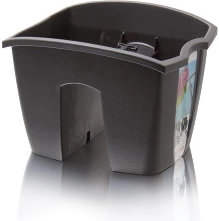 Okrasni korito za ograjo Crown 24,2 cm, antracit