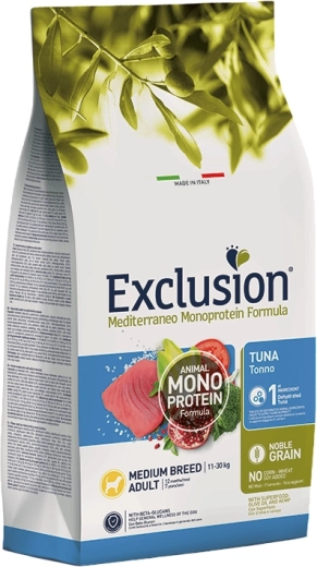 Exclusion Adult za srednje pasme – tuna, 12 kg
