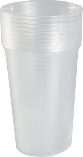 Plastični lonček 200 ml prozoren, za večkratno uporabo (10 kos)