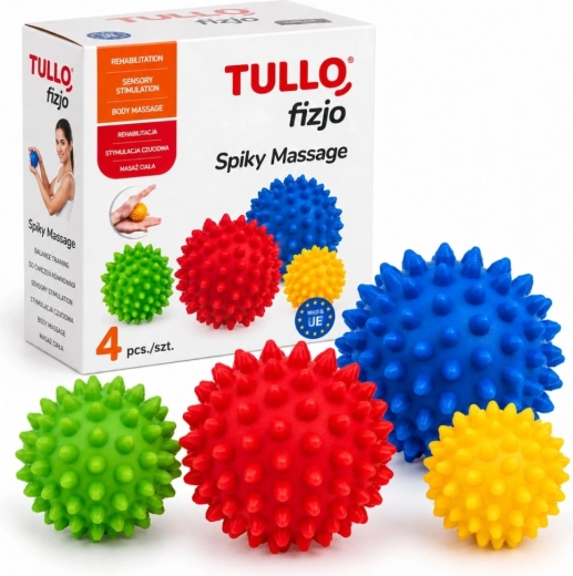Tullo komplet 4 žogic za fiziomasažo