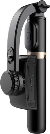 Gimbal in stojalo z LED svetlobo APEXEL Q08d (črn)