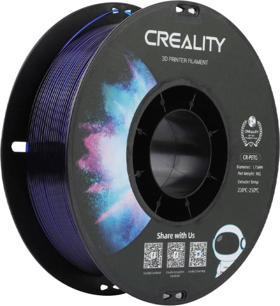 Creality CR-PETG filament 1,75 mm prosojno modra 1 kg