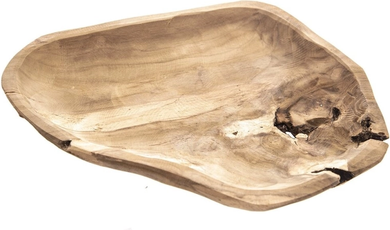Skleda iz tikovega lesa 35 × 20 × 4 cm