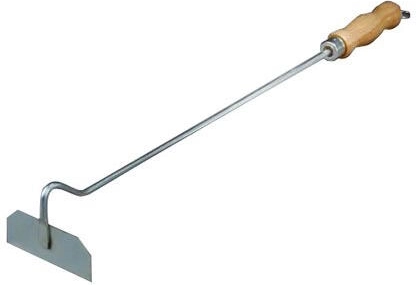 Kamnarski grabilec pepela z lesnim ročajem, pocinkan