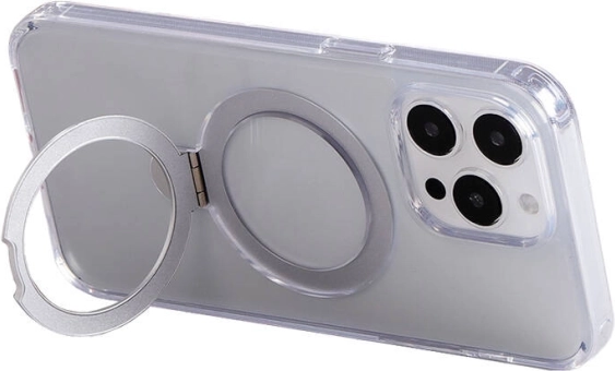 Magnetni ovitek s stojalom JOYROOM za iPhone 15 Pro, prosojen