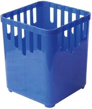 Kvadratni odcejalnik za jedilni pribor, 1 prekat, plastika, mešanica barv