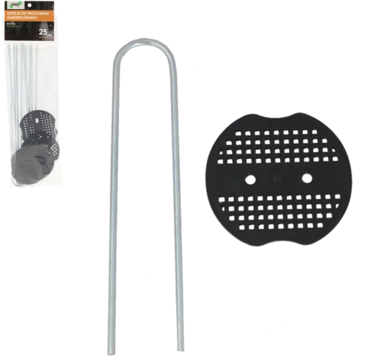 Set 6 kliničev 25 cm za pritrjevanje agrotextila