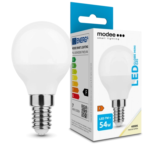 Modee Globe Mini G45 E14 7 W LED Bulb, Neutral White