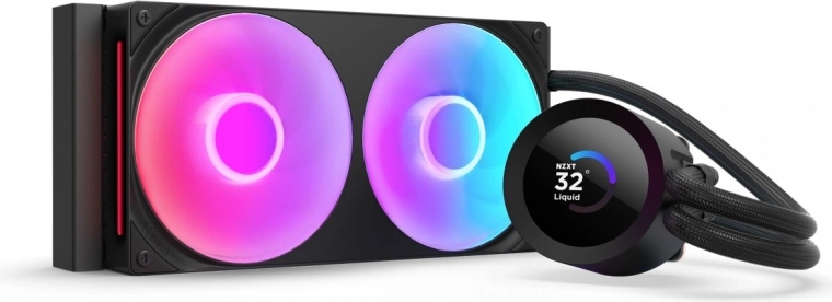 NZXT Kraken Plus 240 RGB LCD vodno hlajenje črno