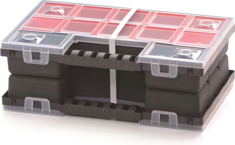 Plastični organizator NORB DUO z odstranljivimi predelki