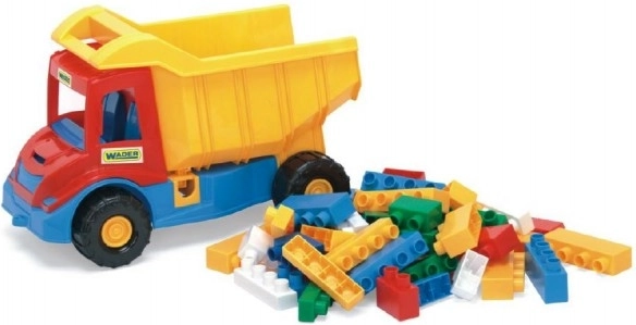 Otroški prekucnik s kockami Multi Truck 38 cm