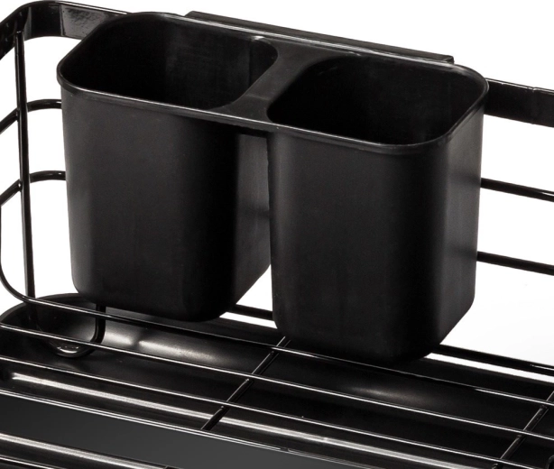 Dvo-komorni košek za pribor, znotraj ali zunaj