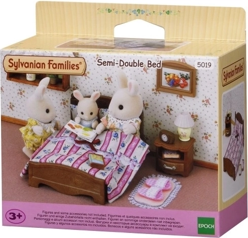 Zakonska postelja z nočno omarico SYLVANIAN FAMILIES