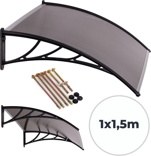 Nadstrešek za vhod 150 × 100 cm iz polikarbonata MULTIGARDEN